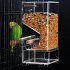 Parrot Bird Automatic Seed Feeder Tray Transparent Board Supplies Anti Splashing  Medium
