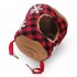 Parrot Christmas Plaid Cotton Nest Festive Snowflake Warm Cave Shelter House for Guinea Pig Hamster