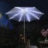 Patio Umbrella String Lights With Remote Control  3 9Ft 104 LEDs  Battery Operated  Waterproof Wireless Lighting For Outdoor Backyard Garden Umbrella Decor colo