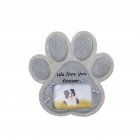 Paw Print Pet Tombstone Cat Memorial Stone Garden Realistic Resin Dog Paw Print Memorial Stone Indoor Outdoor Dog Cat Photo Frame Loss Of Pet Sympathy Gift dog Stone