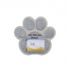 Paw Print Pet Tombstone Cat Memorial Stone Garden Realistic Resin Dog Paw Print Memorial Stone Indoor Outdoor Dog Cat Photo Frame Loss Of Pet Sympathy Gift cat Stone