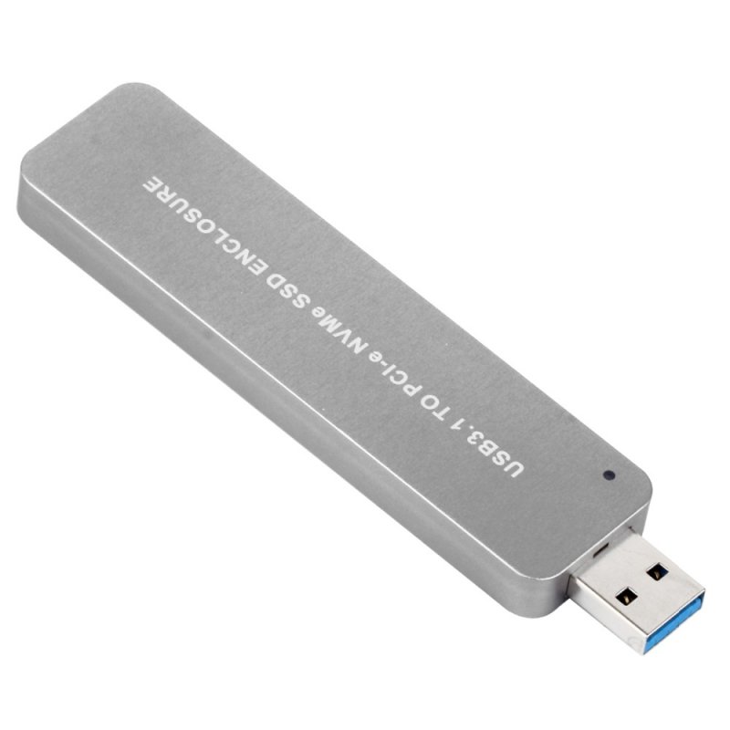 USB3.1 to PCI-E NVME M.2 TYPE-A SSD Hard Disk Box Adapter Card External Enclosure Case for 2242/2260/2280 GB SSD 