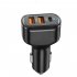 Pd 2 4a Type c Dual Usb Car Charger 30w Charging Adapter Universal Application 2 4a Car Charger For Car Mobile Phone Tablet black