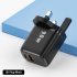 Pd  Charger Dual port 3 0 Fast Charging Device 20w Usb Charger For Iphone 12 Black