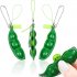 Pea  Poppers  Toy Funny Facial Expression Release Stress Anxiety Keychain Bean Toy 1pcs