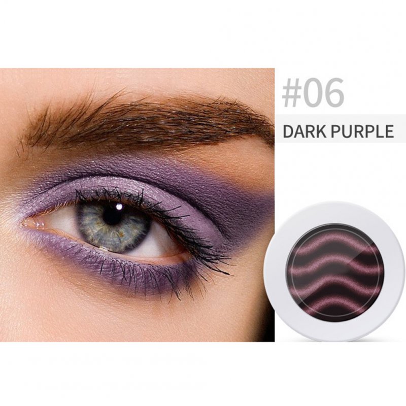 Pearl Light Matte Gradient Eyeshadow Contour Powder Makeup Tool Face Highlighter 6# deep purple