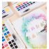 Pearlescent Color Solid Watercolor Paint  Set Nail Art Watercolor Painting For Beginners 18 color mixing