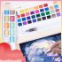 Pearlescent Color Solid Watercolor Paint  Set Nail Art Watercolor Painting For Beginners 18 color mixing
