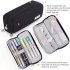Pencil Case Large Pencil Pouch Big Capacity Pencil Bag Makeup Bag Canvas Stationery Box Cosmetic Bag 341 black