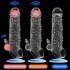 Penis Covers Extender Men s Condoms Crystal Penis Condoms Finger Cock Ring Adult Sex Toy For Sex Male Longer Lasting Double Shock