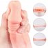 Penis Extension Sleeve Soft Silicone Reusable Condom Extender Delay Ejaculation Sex Toy for Men Flesh