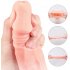 Penis Extension Sleeve Soft Silicone Reusable Condom Extender Delay Ejaculation Sex Toy for Men Flesh