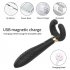 Penis Masturbator G Spot Vibrator Magnetic Rechargeable C Shaped Dildo Vibrator Masturbation Device Purple