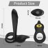 Penis Vibrator Masturbator With 10 Speeds Sex Machine Penis Delay Trainer Vibrating Cock Ring Couples Sex Toys black