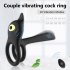Penis Vibrator Masturbator With 10 Speeds Sex Machine Penis Delay Trainer Vibrating Cock Ring Couples Sex Toys black