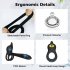 Penis Vibrator Masturbator With 10 Speeds Sex Machine Penis Delay Trainer Vibrating Cock Ring Couples Sex Toys black