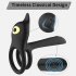 Penis Vibrator Masturbator With 10 Speeds Sex Machine Penis Delay Trainer Vibrating Cock Ring Couples Sex Toys black