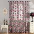 Peomies Embroidered Curtain with Holes Beads Light Transmission Door Window Curtain for Living Room Bedroom 1PC Beige 1 2 meters high