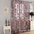 Peomies Embroidered Curtain with Holes Beads Light Transmission Door Window Curtain for Living Room Bedroom 1PC purple 1 2 meters high