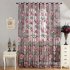 Peomies Embroidered Curtain with Holes Beads Light Transmission Door Window Curtain for Living Room Bedroom 1PC purple 1 2 meters high