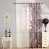 Peomies Embroidered Curtain with Holes Beads Light Transmission Door Window Curtain for Living Room Bedroom 1PC purple 1 2 5 meters high