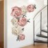 Peony Flowers Pattern Wall Sticker Art Decal Home Living Room Bedroom Decor