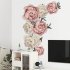 Peony Flowers Pattern Wall Sticker Art Decal Home Living Room Bedroom Decor