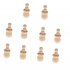 People Nesting Peg Dolls Wooden Unfinished DIY Decor Wedding Cake Topper Home Ornament Kids Toys Crafts 10PCS Set