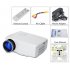 Perfect for a movie night or a business presentation  this mini LED projector is lightweight  portable and offers great brightness at 800 Lumens 