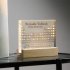 Periodic Table With Light  Acrylic Periodic Table Ornaments With 83 Kinds Of Real Elements And Wooden Stand  Home Decor For Science Lovers Students Gifts Printi