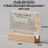 Periodic Table With Light  Acrylic Periodic Table Ornaments With 83 Kinds Of Real Elements And Wooden Stand  Home Decor For Science Lovers Students Gifts Printi