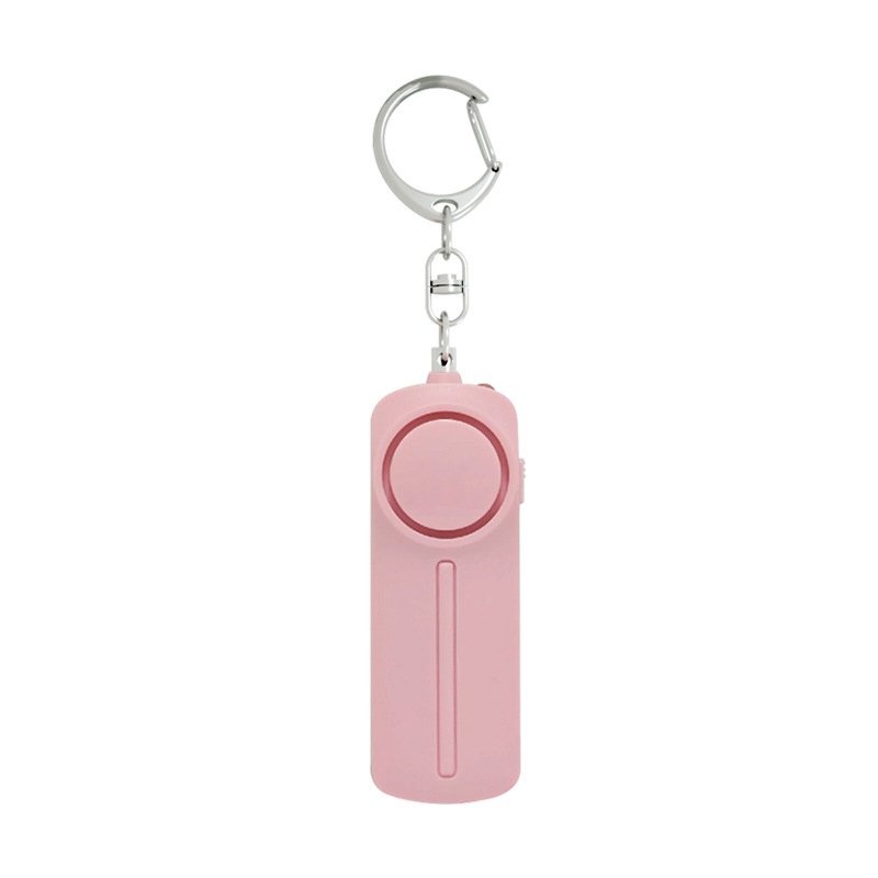 Personal Alarm Pull Ring Women High Decibel Anti-pervert Alarm Self-defense Keychain Alarm pink