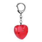 Personal Anti attack Security Panic Loud Alarm Emergency Keychain Self Defense Heart Shape Women Alarm red