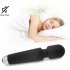 Personal Magic Waterproof Wand Massager Handheld Rechargeable Neck Shoulder Back Body Massage for Sports Recovery black