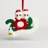 Personalized Name Christmas Ornament kit with Mask for Family Christmas Decor 2 snowmen