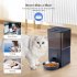 Pet Automatic Feeder 6L Large Capacity Customize Feeding Plan Dry Food Dispenser with Stainless Steel Bowls WIFI US Plug