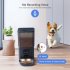 Pet Automatic Feeder 6L Large Capacity Customize Feeding Plan Dry Food Dispenser with Stainless Steel Bowls WIFI US Plug