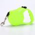 Pet Automatic Retractable Walking Lead Leash with Flat Rope for Dog green 5 meters