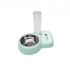 Pet Automatic Water Fountain Food Bowl for Cats Dogs green