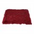Pet Autumn Winter Dog Nest Warm Mattress Cat Sleeping Pad Long Blanket Red wine L 105 90