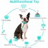 Pet Ball with Suction Cup Food Leakage Bite Resistant Rubber Molar Toys for Dog Green Rugby L