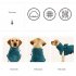 Pet Bathrobe Strong Absorbent Quick drying Bath Towel Pet Drying Coat Clothes For Small Medium Large Dogs green M back length 36 42 bust 55 65