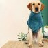 Pet Bathrobe Strong Absorbent Quick drying Bath Towel Pet Drying Coat Clothes For Small Medium Large Dogs green M back length 36 42 bust 55 65
