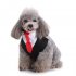 Pet Bib Saliva Suit Bowtie Tie Towel Scarf Dog Cat Spring Summer Clothes Puppy Supply black L