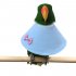 Pet Bird Cloak Collar Parrot Protection Cone Neck Recovery Anti Bite Clothes blue M