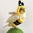 Pet Birds Bee Shaped Hoodies Cosplay Outfit Dress Up Clothes For Parrots African Greys Parakeet Cockatiel Sun Conure Finch Budgie Size M  bust 10cm 