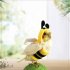 Pet Birds Bee Shaped Hoodies Cosplay Outfit Dress Up Clothes For Parrots African Greys Parakeet Cockatiel Sun Conure Finch Budgie Size M  bust 10cm 
