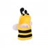 Pet Birds Bee Shaped Hoodies Cosplay Outfit Dress Up Clothes For Parrots African Greys Parakeet Cockatiel Sun Conure Finch Budgie Size M  bust 10cm 
