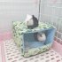 Pet Bottomless Cotton Nest Small Pet Hidden House Shelter Sleeping Bed For Rabbit Hedgehog Guinea Pig avocado 30 x 25 x 19