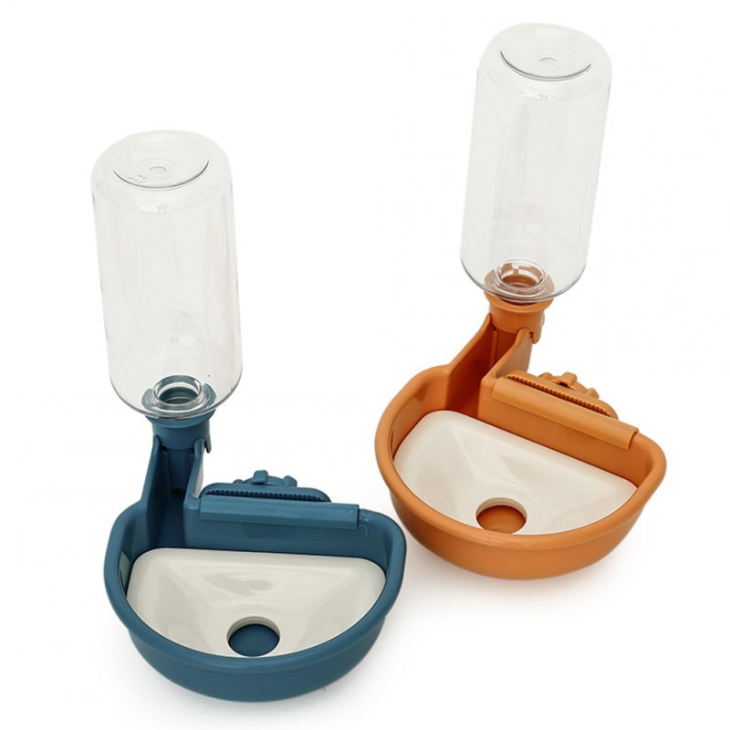 Pet Cage Hanging Water Dispenser 13cm Diameter Large Capacity Automatic Drinking Water Bowls Dog Cat Supplies Gray